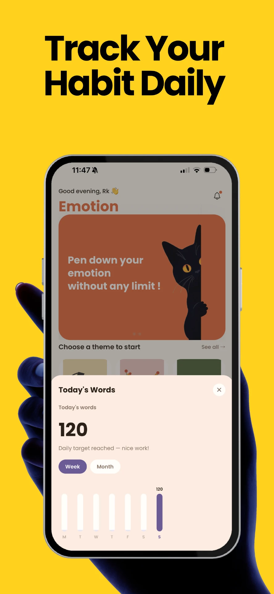 See your words at a glance