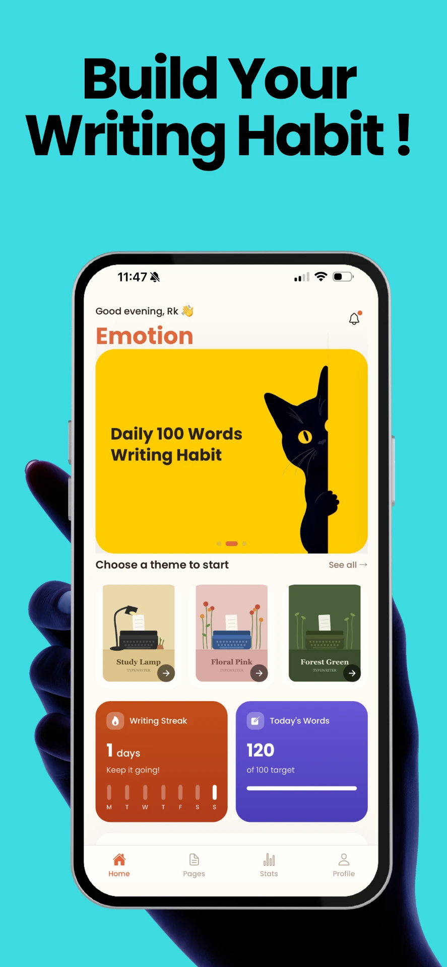 Build a 100-word daily habit